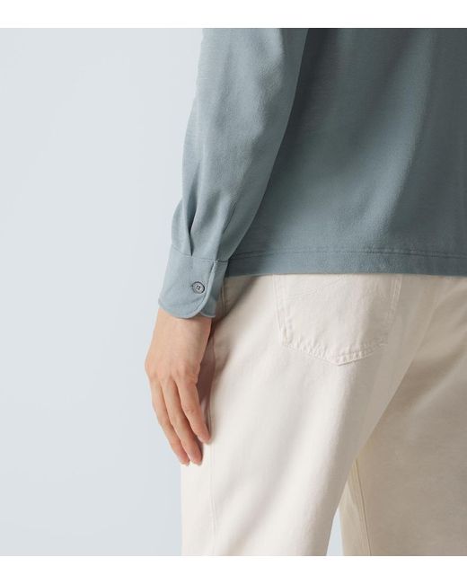 Polo De Algodon Slowear de hombre de color Blue