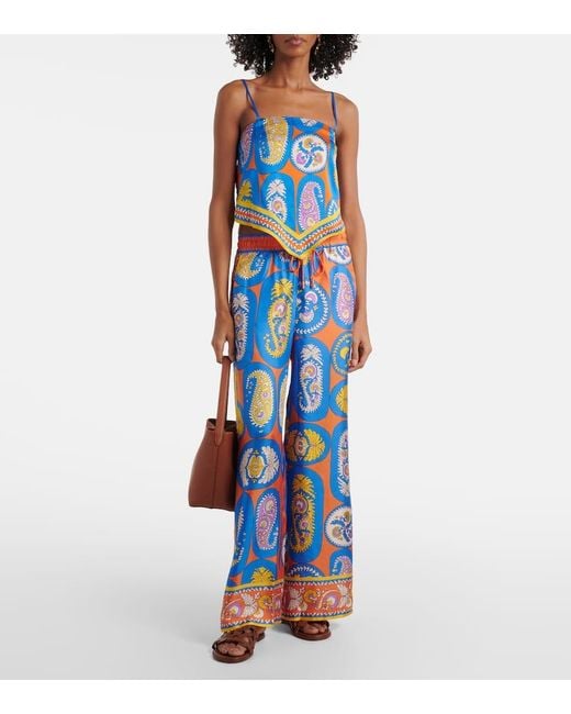 Pantaloni A Palazzo Luis di ALÉMAIS in Blue