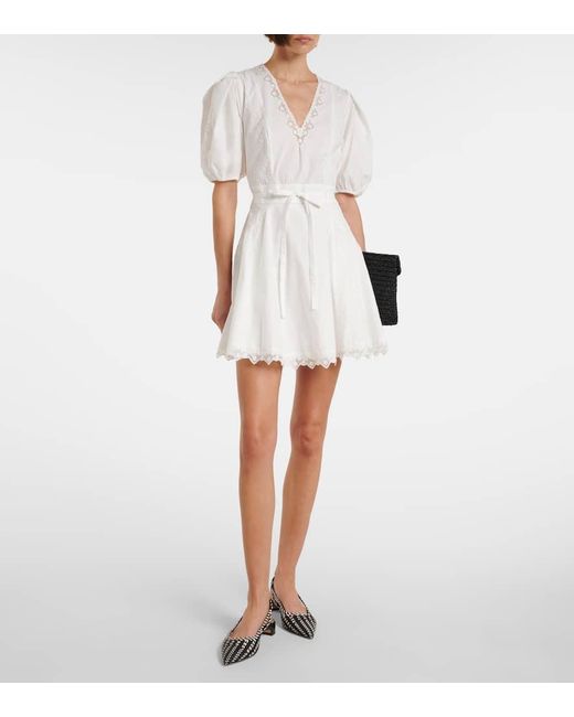 Robe Camila Brodee En Coton Ulla Johnson en coloris White