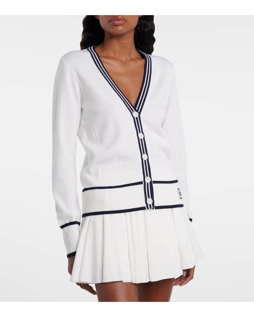 Tory Burch Gray Wool-Blend Cardigan