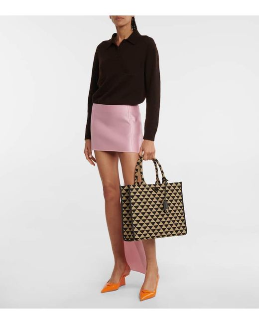 Prada Black Symbole Jacquard Tote
