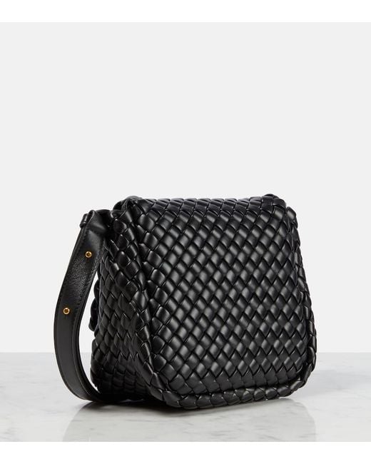 Borsa A Spalla Cobble Small di Bottega Veneta in Black