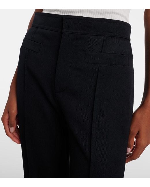 Chloé Blue Schlaghose Aus Gabardine
