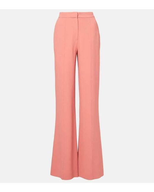Pantaloni Flared di Elie Saab in Pink