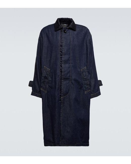 Sacai Blue Denim Coat for men