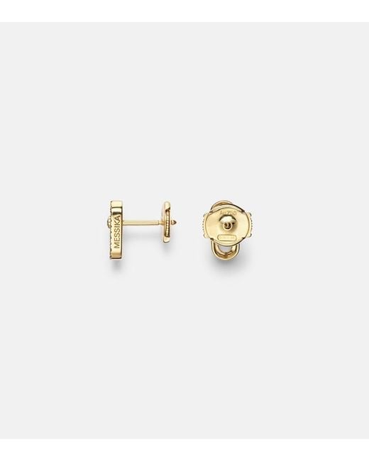 Messika White Move Uno 18Kt Earrings With Diamonds
