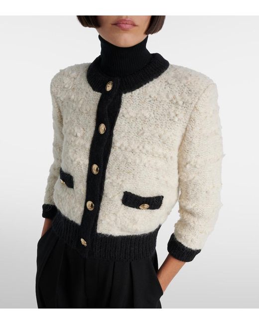 Dorothee Schumacher Black Delightful Sparkle Wool-Blend Cardigan