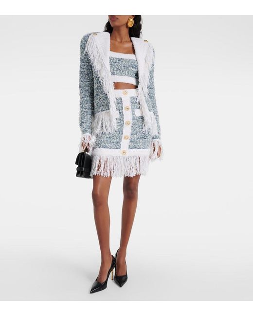 Balmain Blue Paris Blazer
