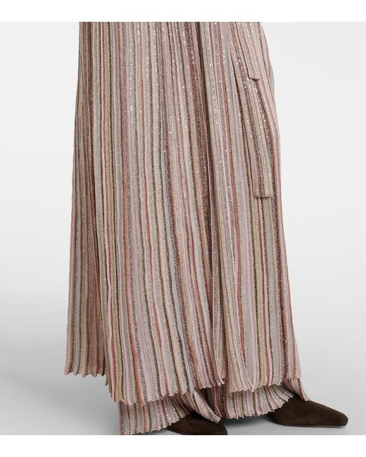 Missoni Multicolor Striped Lame Wrap Cardigan