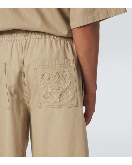 Loewe Natural Cotton Bermuda Shorts for men