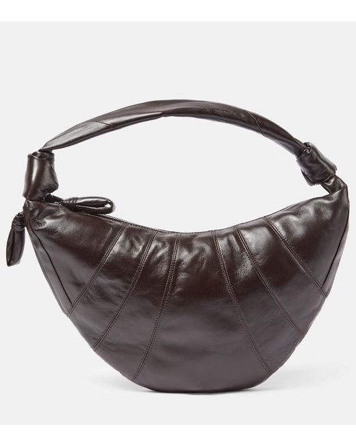 Lemaire Brown Fortune Croissant Leather Shoulder Bag