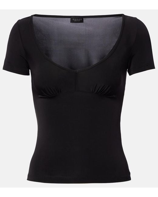 Gucci Black Jersey T-Shirt