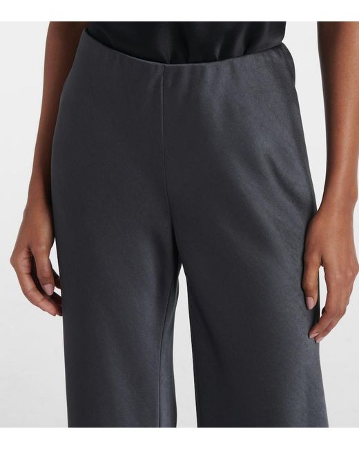 Vince Gray Gerade High-Rise-Hose Aus Satin