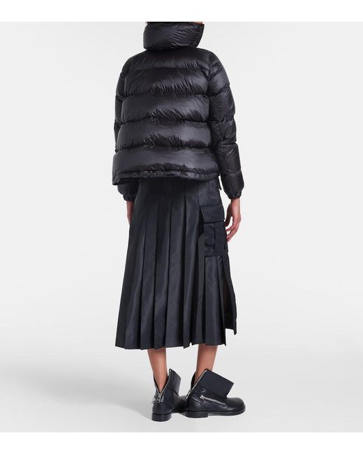 Sacai Black Padded Down Jacket