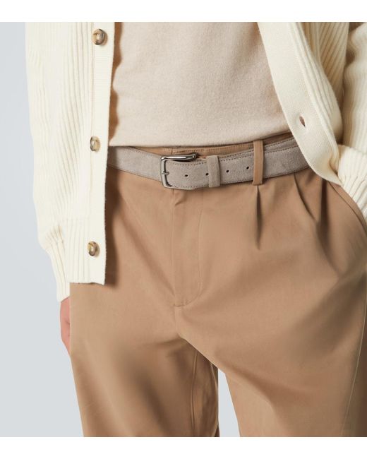 Tod's Gray Suede Belt for men