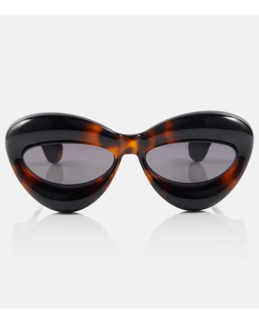 Loewe Brown Inflated Cat-eye Sunglasses
