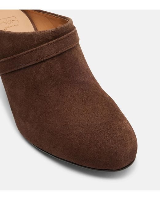 Ganni Brown Wedge Ankle Boots