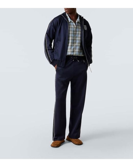 Chaqueta Deportiva De Jersey Con Anagrama Loewe de hombre de color Blue