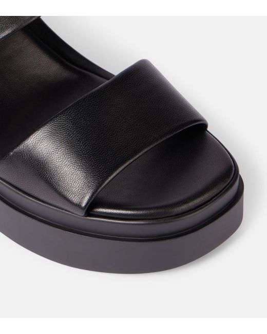Robert Clergerie Black Next 110 Leather Platform Mules