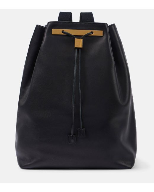 The Row Black Backpack 11 Leather Backpack