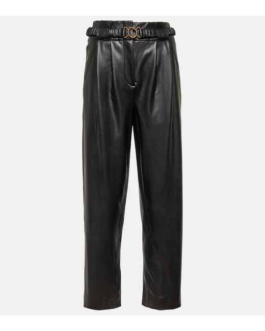 Pantalones Coolidge de piel sintetica Veronica Beard de color Gray