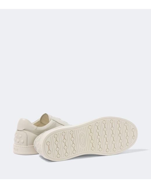 Tod's White Leather Sneakers for men