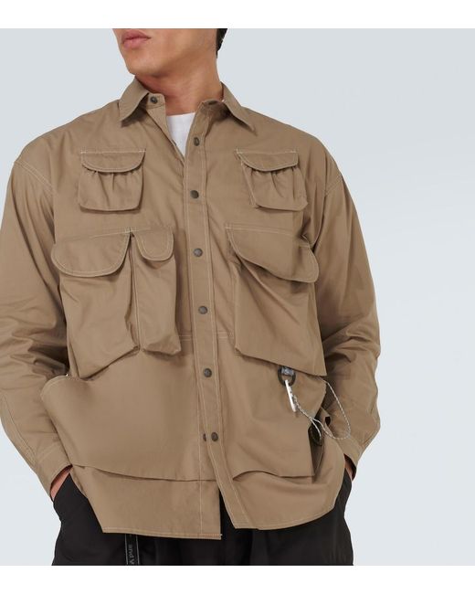 And Wander Natural Cotton-Blend Field Jacket for men