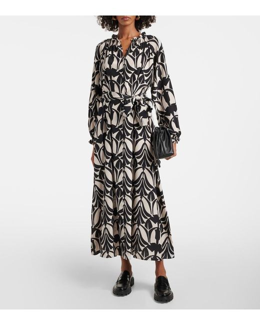 LaDoubleJ Black Cerere Silk Shirtdress