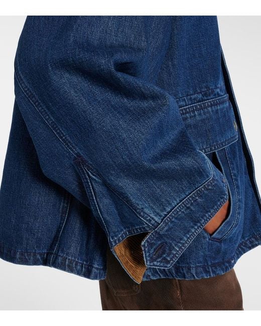 Polo Ralph Lauren Blue Corduroy-Trimmed Denim Jacket