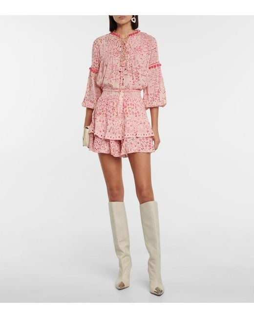 Poupette Pink Clara Floral Blouse