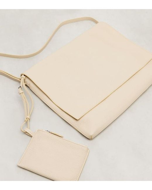 The Row Natural Nan Leather Shoulder Bag