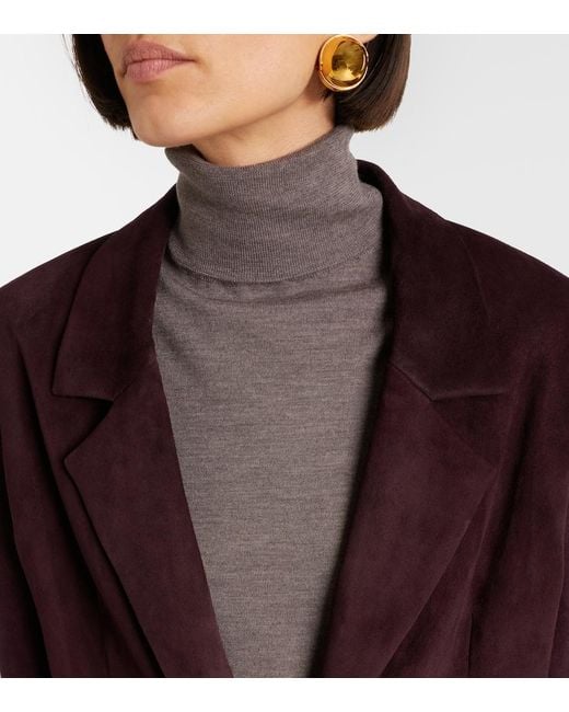 Stouls Purple Berliner Suede Blazer