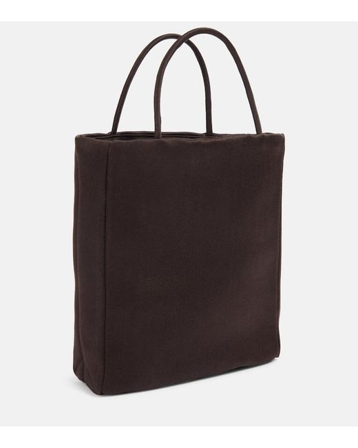 The Row Black Tote Bag Cecily Aus Satin