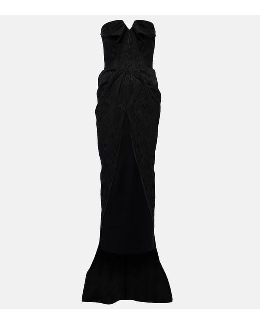Maticevski Black Avenge Strapless Gown