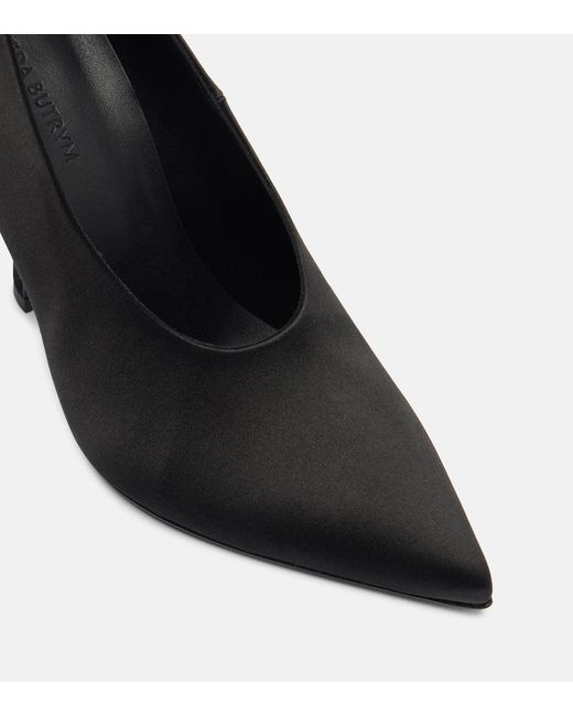 Magda Butrym Black Satin Pumps