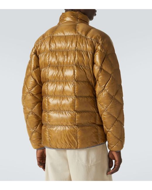 And Wander Brown Down-Paneled Jacket for men