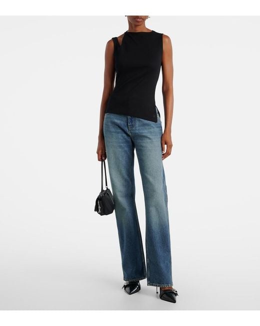 Coperni Blue Mid-Rise Straight Jeans