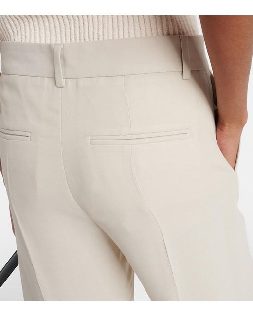 Totême White Straight Pants