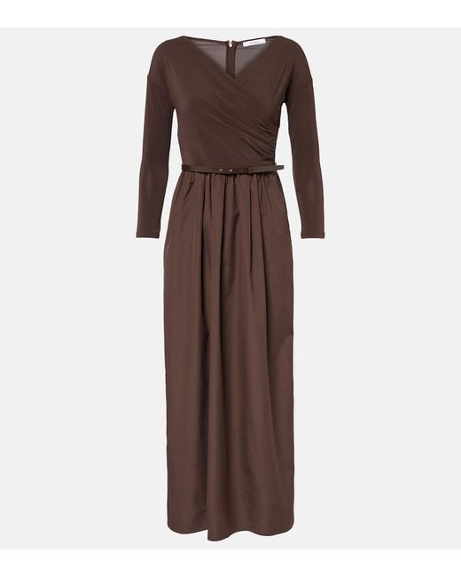 Vestido Largo Kaiser Con Cinturon Max Mara de color Brown