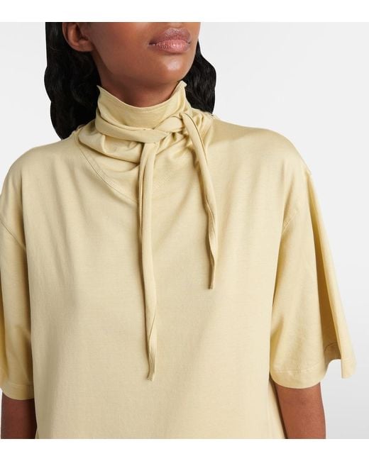 Lemaire Natural Foulard Cotton Jersey T-Shirt