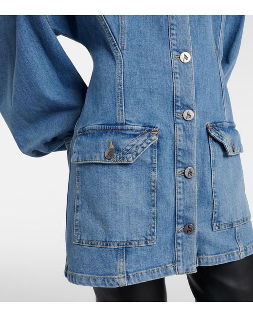 The Attico Blue Denim Minidress
