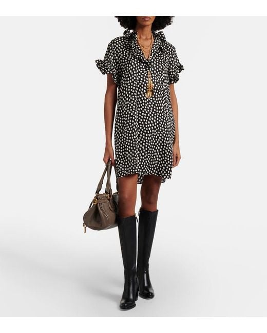 Chloé Black Phoenix 90 Leather Knee-High Boots