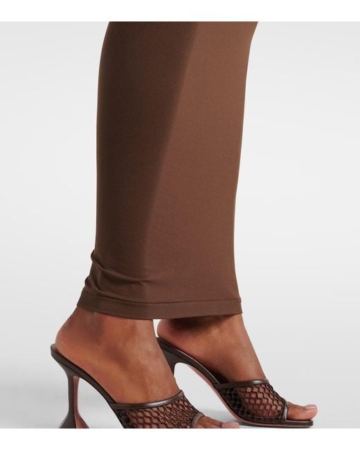 Wolford Brown Fatal Strapless Jersey Maxi Dress
