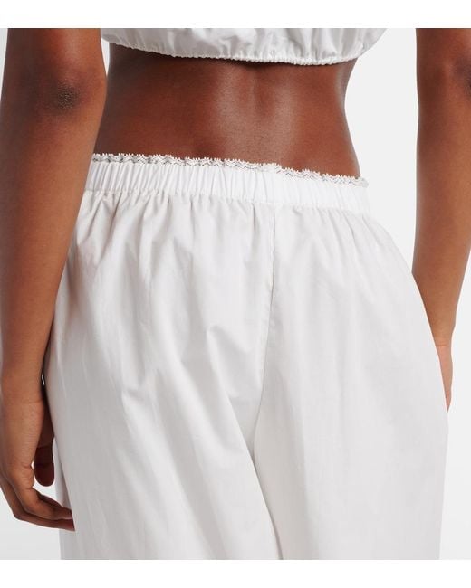Faithfull The Brand White Maratea Cotton Balloon Pants