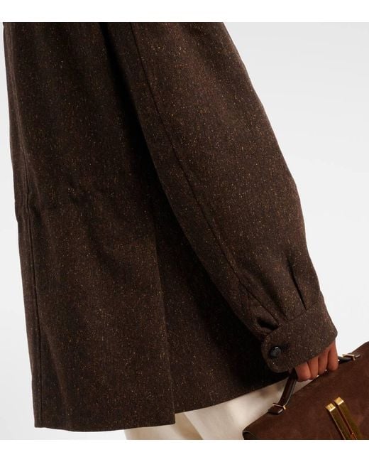Blazé Milano Brown Lokai Wool And Silk-Blend Jacket
