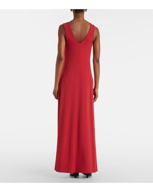Max Mara Red Pania Maxi Dress