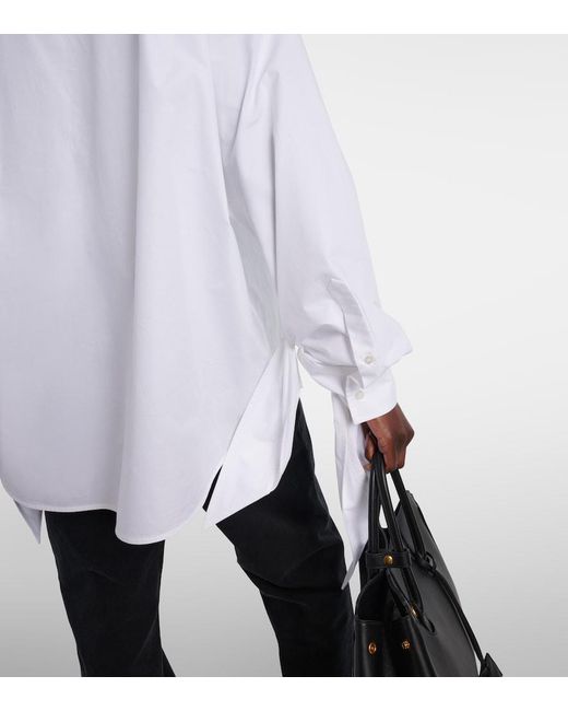 Balenciaga White Cotton Poplin Shirt