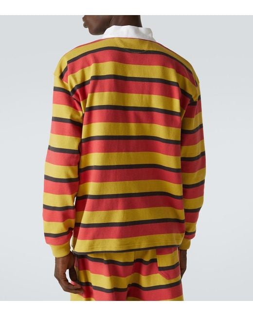 Bode Multicolor Rec Striped Cotton Polo Shirt for men