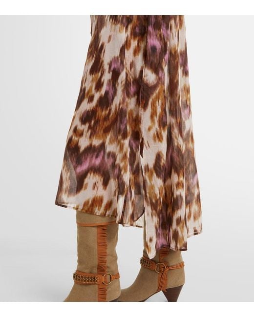 Isabel Marant Multicolor Elaine Printed Cotton Shirt Dress