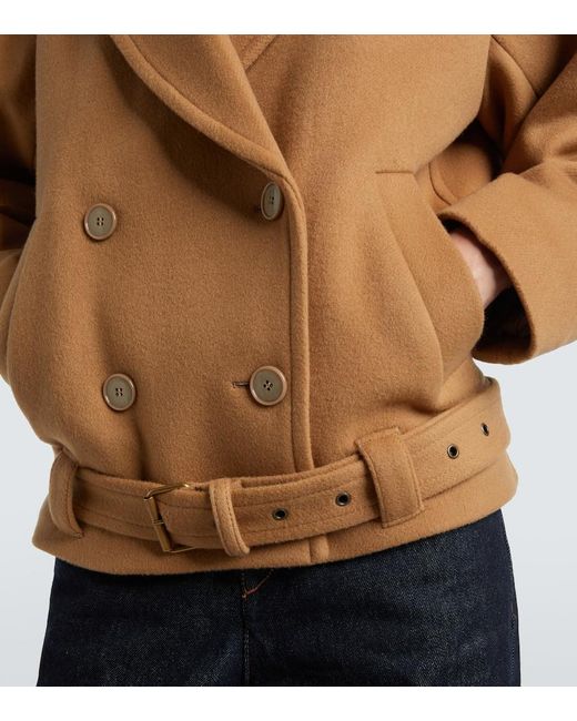 Isabel Marant Brown Jacke Winry Aus Wolle Und Kaschmir